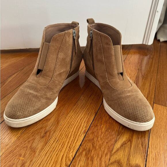 Linea Paolo Tan Suede sneaker bootie Size 9 - Picture 2 of 8